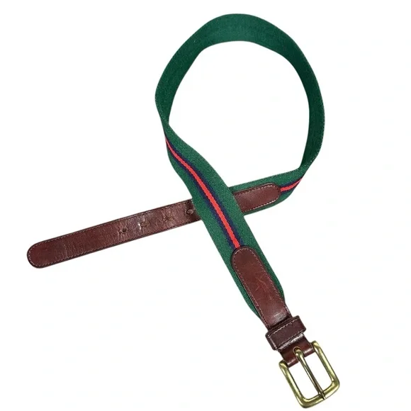 COACH Vintage Wool & Leather Surcingle Belt - Picture 3 of 6